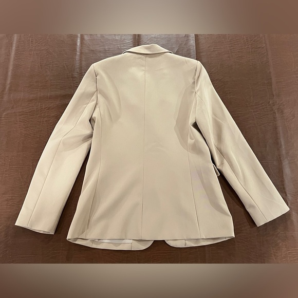 Cicy Bell Women’s Long Sleeve 1 Button Tan Casual Blazer - Size Medium - Picture 7 of 14